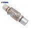 Internal Aluminized Spiral Muffler Corrugated Stainless Steel Exhaust Pipe 50*250*140