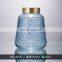 Top Quality Promotional Custom Blue Transparent Glass Vase Restaurant Home Decor Luxury Decoration