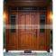 Modern Double Exterior Entrance Door Solid Interior Wood Framed Front Entry French Glass Doors