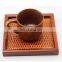 Square European Style Wood Tea Tray, Great for dinner trays