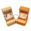 Newest Fashion Colorful Pu Leather White Velvet Led Ring Pendant Box