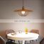 Wooden LED Pendant Light Log Simple Generous Ceiling Hanging Lamp for Cafes Dining Bedroom Chandelier