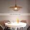Wooden LED Pendant Light Log Simple Generous Ceiling Hanging Lamp for Cafes Dining Bedroom Chandelier