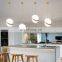 Modern creative ball chandelier pendant lamp ceiling light nordic acrylic droplight for dining bar bedside hanging lighting