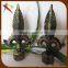 Brushed nickel sword shape curtain pole finial