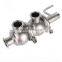 Sanitary stainless steel manual  reversing valve divert seat valve