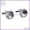 Stainless steel gold plated cross cufflinks