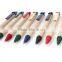 Plastic clip ballpoint pen with recycled paper barrel