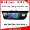 Wecaro Android 4.4.4 car dvd player quad core for toyota levin android car dvd audio system GPS 2014 2015