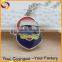 Zinc alloy enamel Christmas temperature change necklace