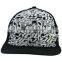 printed material elastic marijuana leaf snapback cap