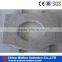 Radius beveled edge white countertop