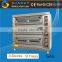 Kitchen equipment stainless steel 3 deck 9 trays commercial portable gas pizza pita bread oven baking for sale