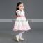 Wholesale new fashion emboidery satin dress urope children clothing 4-12y