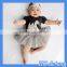 HOGIFT 2016 Latest summer swan pattern baby girl triangle climbing clothing Baby Romper