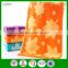 super absorbent cotton siro yarn Maple leaf jacquard cut pile face towel for supermarket