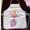 kitchen apron children kitchen&painting apron with customized logo,for girls pink plaid pattern