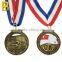 Metal crafts medal with colors ribbon in promotional