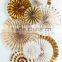 Wholesale Tissue Paper Hanging Fans And Pompoms Halloween Party Decoration