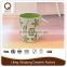 11oz ceramic mug with spoon in handle glazed mug with silk print