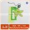 custom lovely cartoon folding hang tag for garments