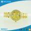 Charming crystal circle all golden plating bracelet woman watch