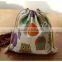 Factory directly supply nature eco-friendly cotton muslin drawstring bag
