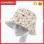 A-1327 fashion floral printing sun visor hat lady printed flower bucket hats women boho print bucket hat