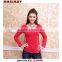 Moder low cut o-neck lace lady blusas, woman blusas china