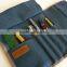 Waxed Canvas Roll up pencil case