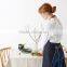 Custom Selvedge Denim Garden Aprons With Tan Genuine Leather