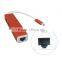 New USB 3.1 Type C to 3 Ports USB2.0 Hub with Rj45 LAN Port Adapter