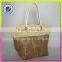 High quality women cotton with jute and paper straw material crochet handbag cotton handle