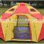 Waterproof Big Single Wall Outdoor 8 Angles Camping Dome Tent Family Tent Suitable For 5-8 Persons