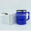 Light colors double wall stainless steel car mug