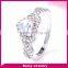 Trade assurance supplier Fashionable Jewellery silver single stone finger ring