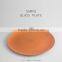 SAMYO Handmade Simple Orange Restraunt Plate Glass