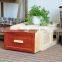 creative solid wood unfinished compartment wooden storage box