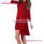Model Red Party Long Puffy Dresses For Girls