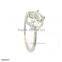 Fashion Gold Flower Shape Crystal Diamond Wedding Ring For Women