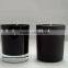 luxury scented soy wax candle in black cup