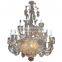 530-10 English Regency Style 15-Light Crystal Chandelier