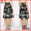 A-line High-rise waist Floral Print Midi Skirt