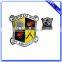 High quality zinc alloy custom enamel gold lapel pin with safety pin