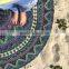 Green hippie Beach Roundie Yoga Mat mandala tapestry roundie round yoga beach mat bohemian beach throw indian tapestry roundie