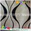 Abstract Linen Cotton blend black and white flocked upholstery fabric used for curtain sofa cushion material