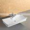 Rectangular Shaped Above Counter Mounted Ceramic Basin