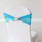 banquet elastic Chair band sash with removable mesh rhinestone buckle