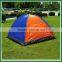Two man fiberglass pole rain protection tent