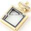 Crystal Perfume Bottle Floating Clear Locket Pendant